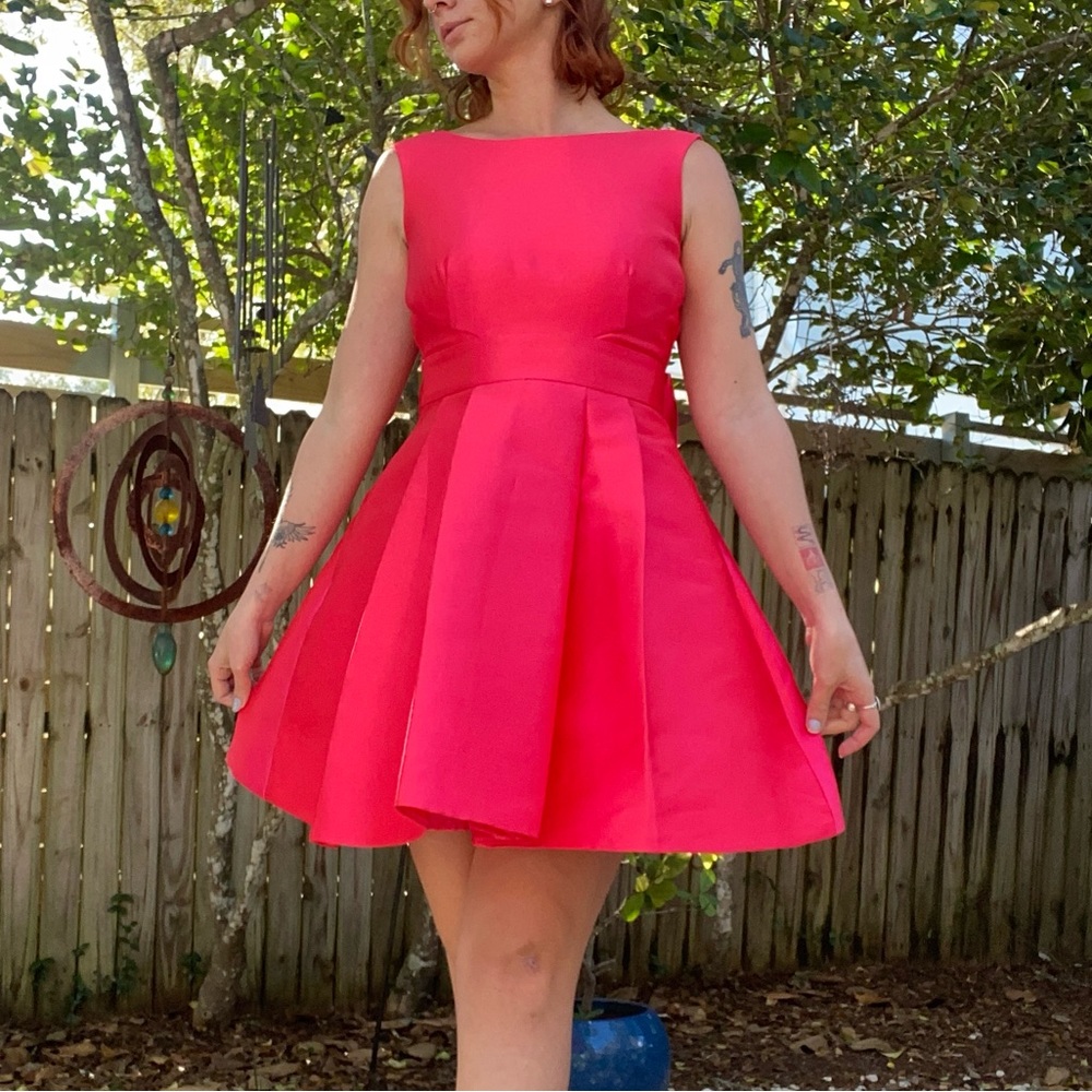 Kate Spade open back silk mini dress